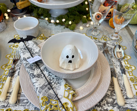 Scared Ghost Papier Mache Luminary