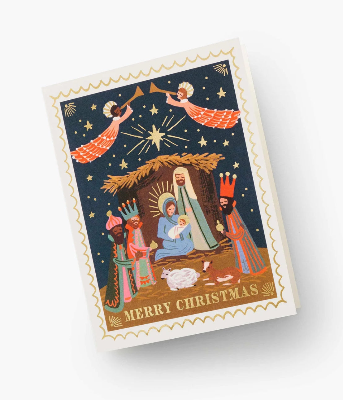 Christmas Nativity Illustrated Greeting Card