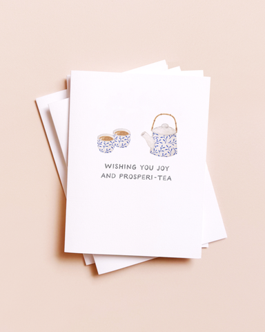 Joy And Prosperi-Tea — Lunar New Year / Wedding Card