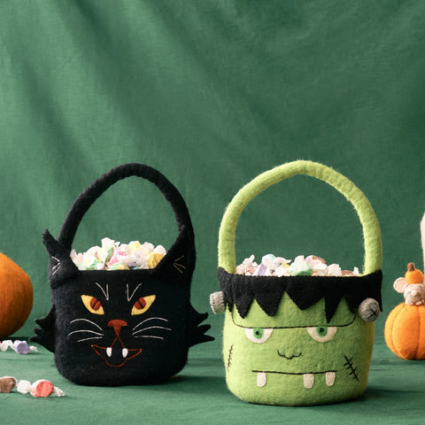 Monster Felt Halloween Bucket