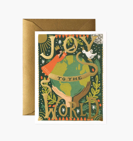 Joy To The World Illustrated Greeting Card