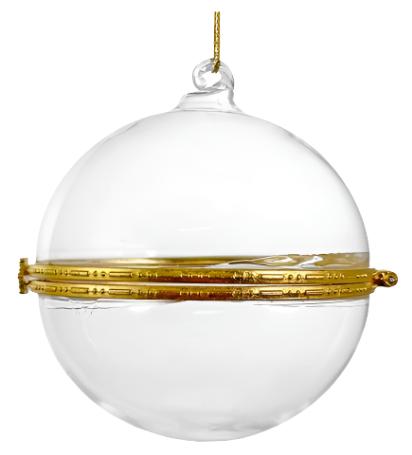 Glass Ball Hinged Locket Ornament