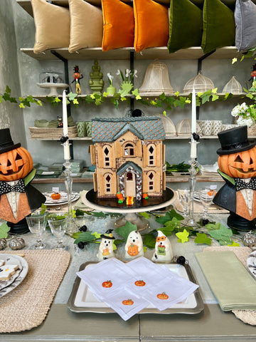 Carved Pumpkins Cocktail Napkins Set of 4