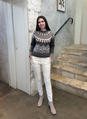 Anja Sheep Knit Raglan Sleeve Sweater