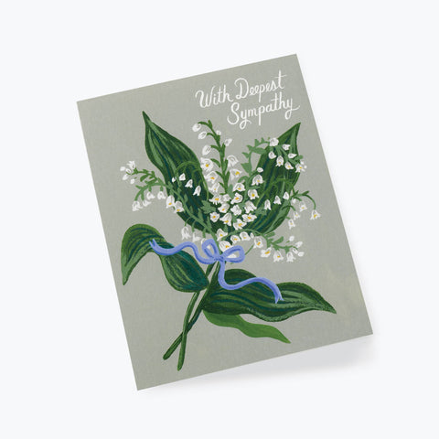 Lily of the Valley Sympathy Card