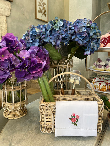 Real Touch Hydrangea Stem in Violet
