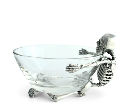 Skeleton Glass Dip Bowl