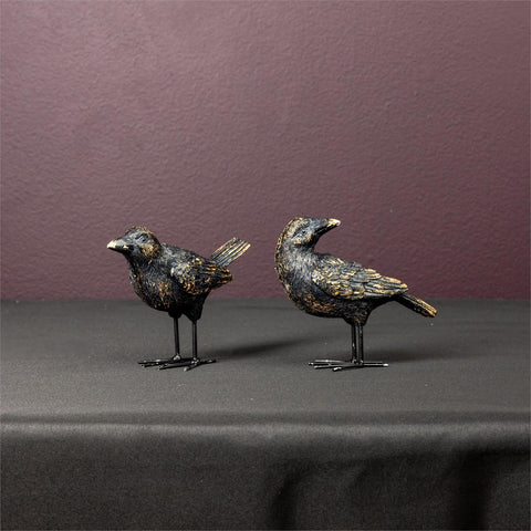 Cinder Crow Taper Candle Holder