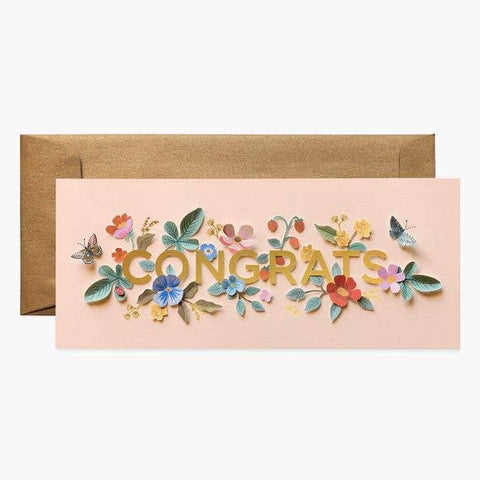 Cut Paper Congrats No. 10 Card