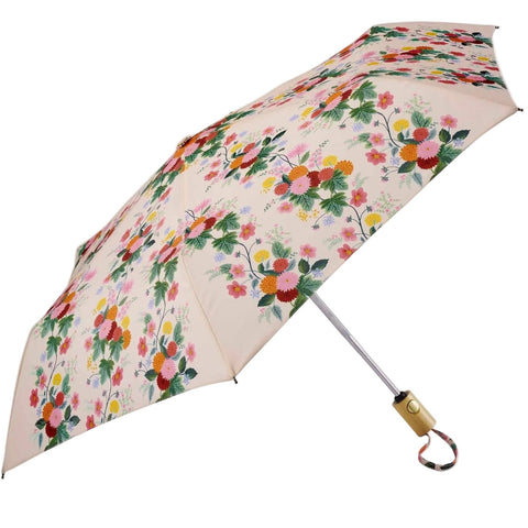 Dahlia Wood Handle Umbrella