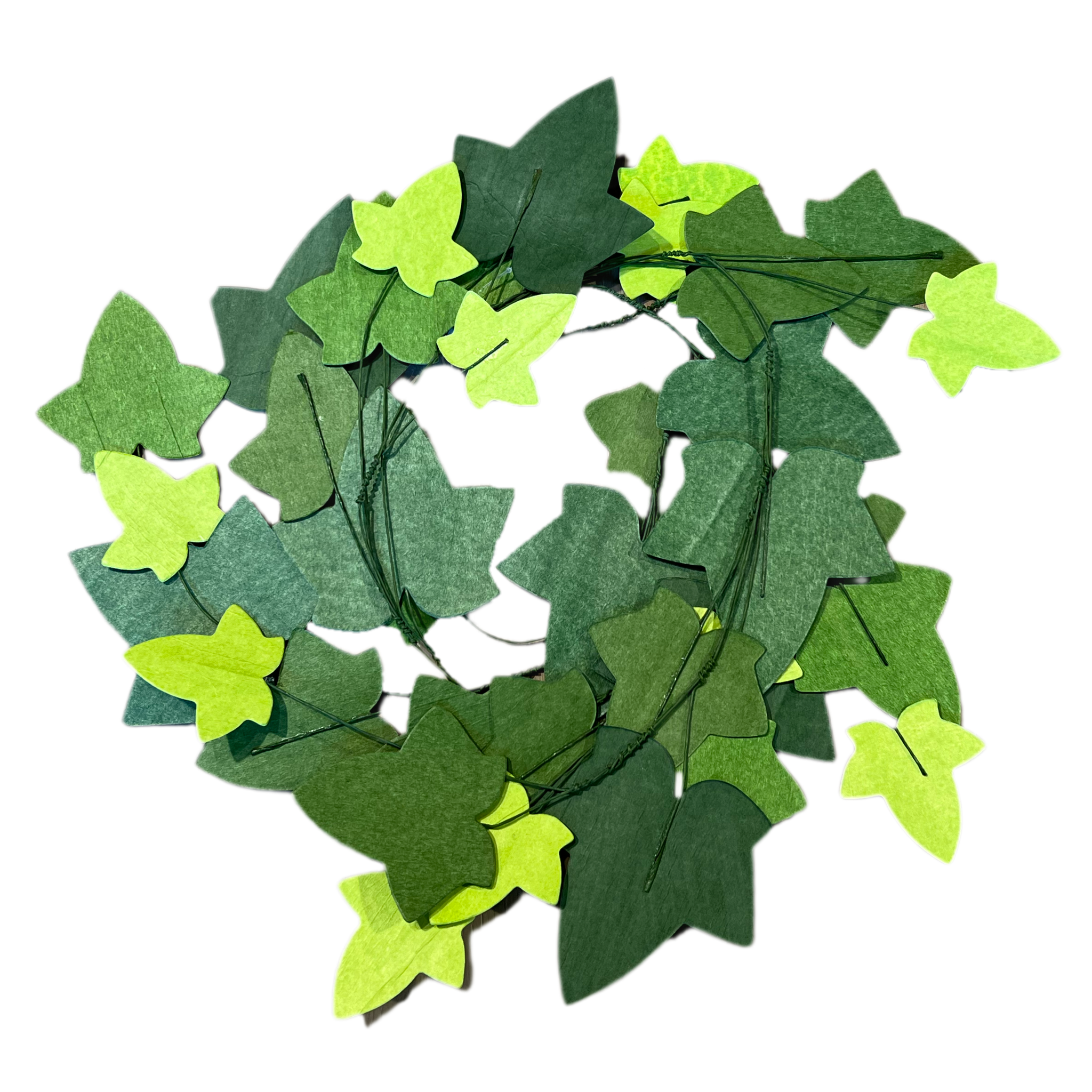 Large Green Paper Ivy Leaf Garland