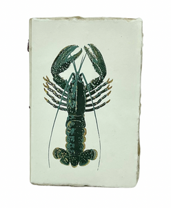 Green Lobster Parchment Paper Notebook