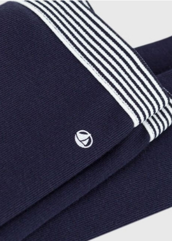 Striped Waistband Leggings in Navy