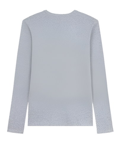 Long Sleeve Cocotte Stitch Tee in Grey