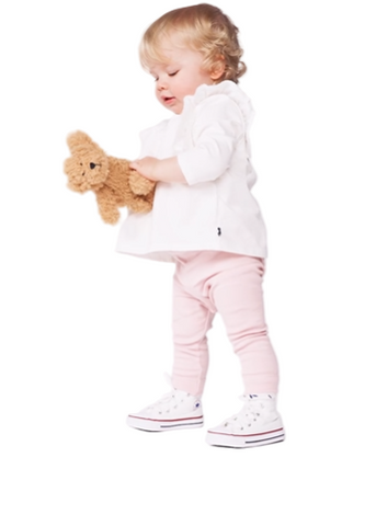 Solid Cotton Leggings in Pretty Pink