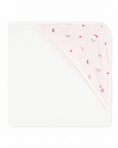 Hooded Kid's Towel in Berry Print