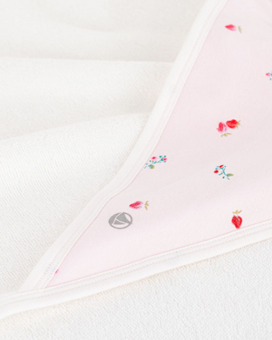Hooded Kid's Towel in Berry Print