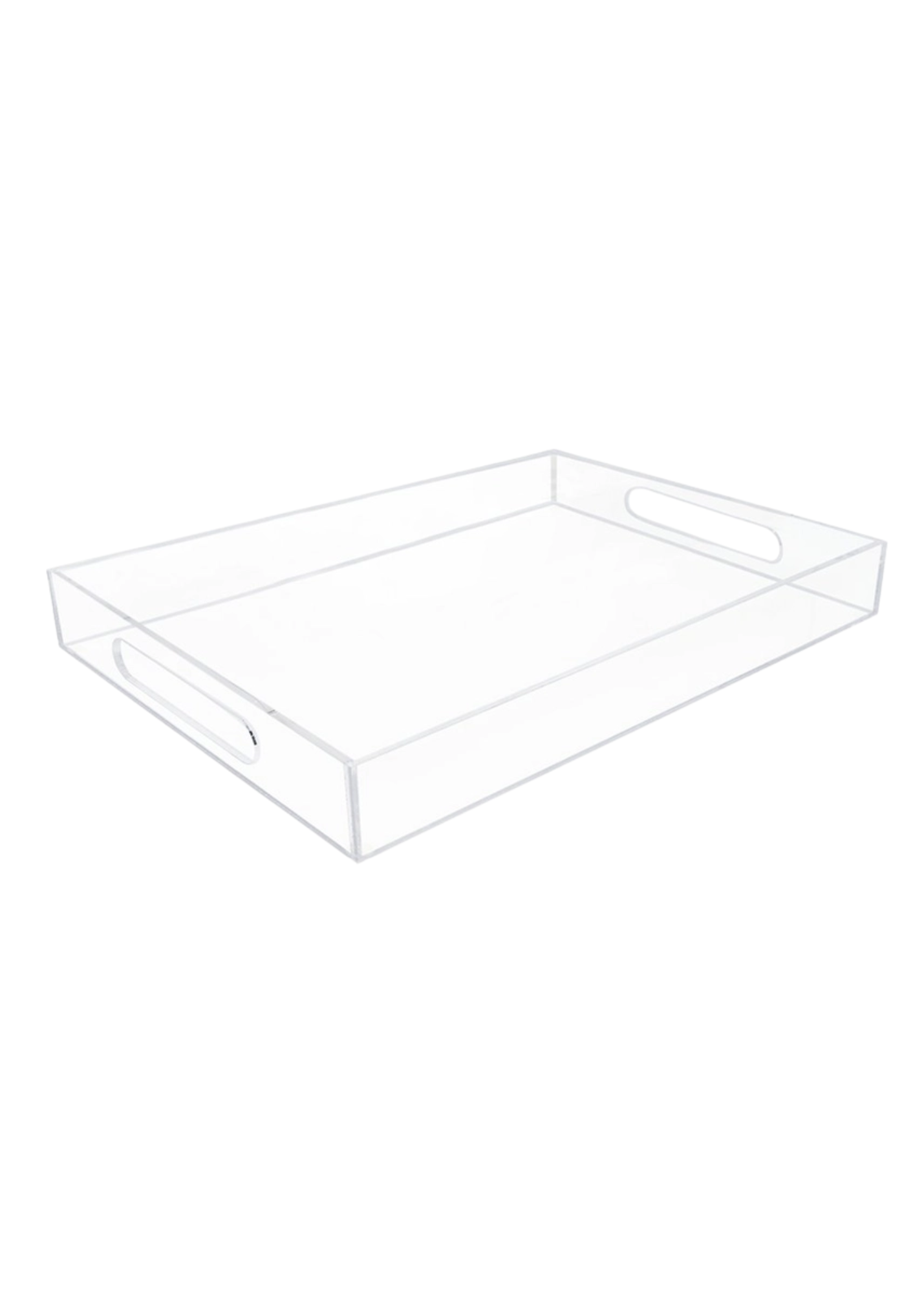 Acrylic Decorative Tray With Cutout Handles