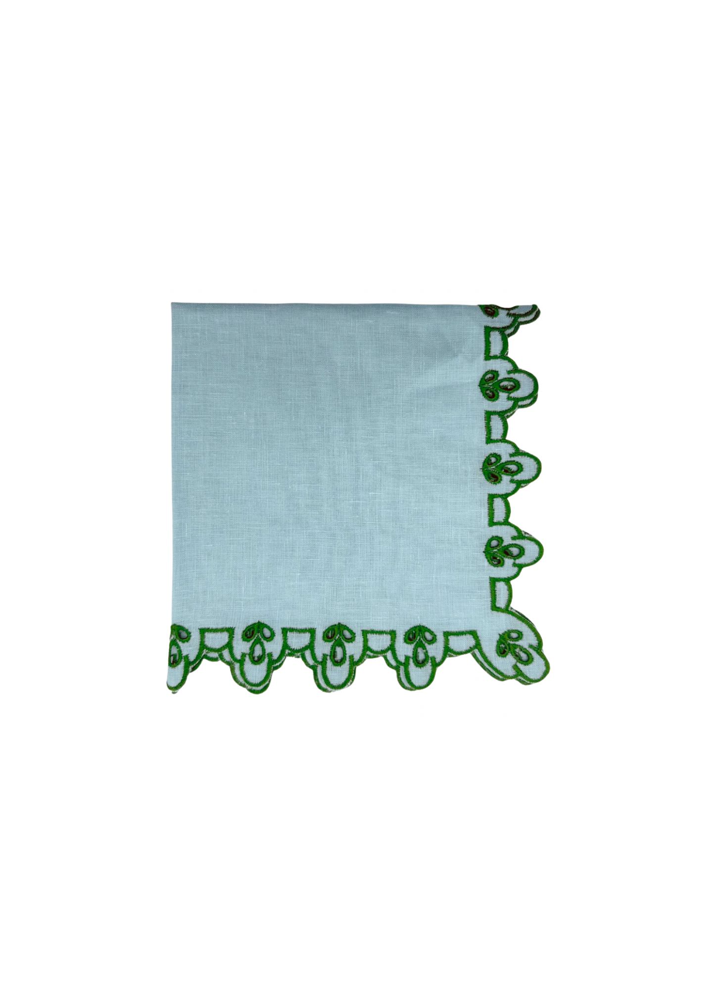 Amalfi Cotton Napkin in Azzurro + Verde