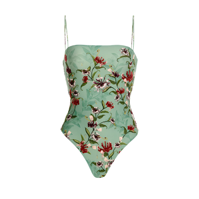 Durazno One-Piece Swimsuit in Honeysuckle