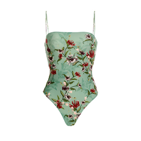 Durazno One-Piece Swimsuit in Honeysuckle