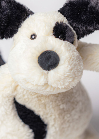 Bashful Black + Cream Puppy