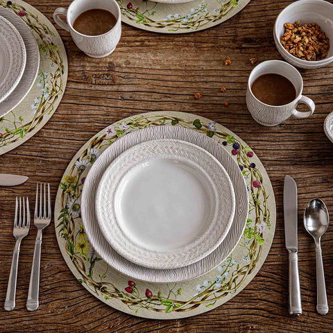 Blenheim Whitewash Oak Dinner Plate