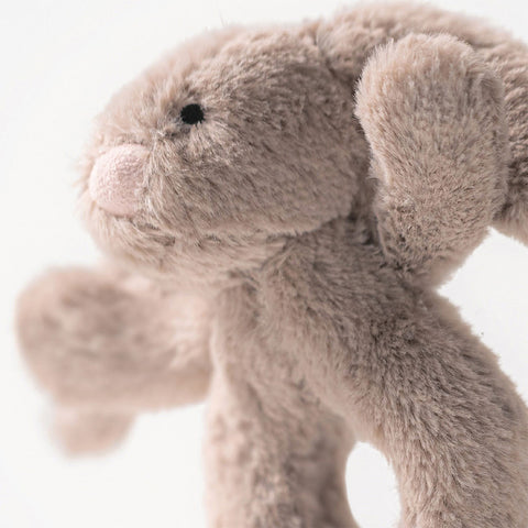 Bashful Bunny Ring Rattle In Beige