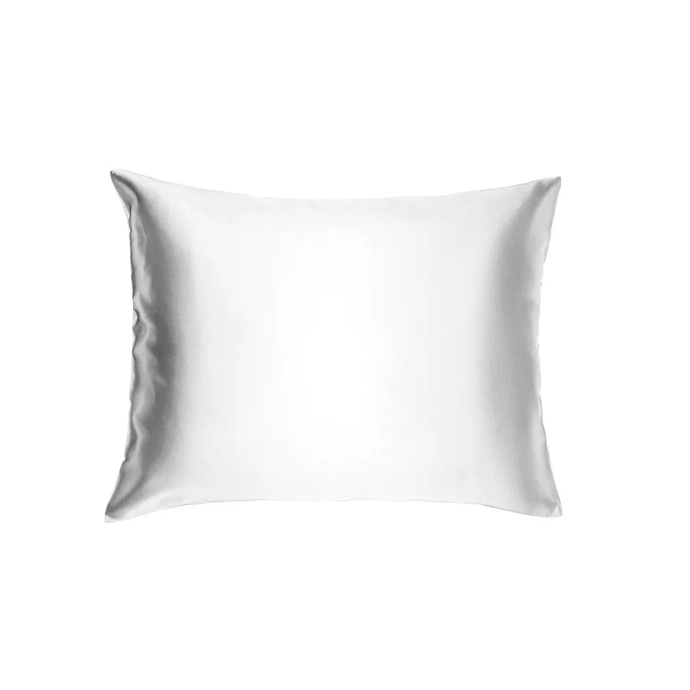 Silk Charmeuse Boudoir Pillowcase in White