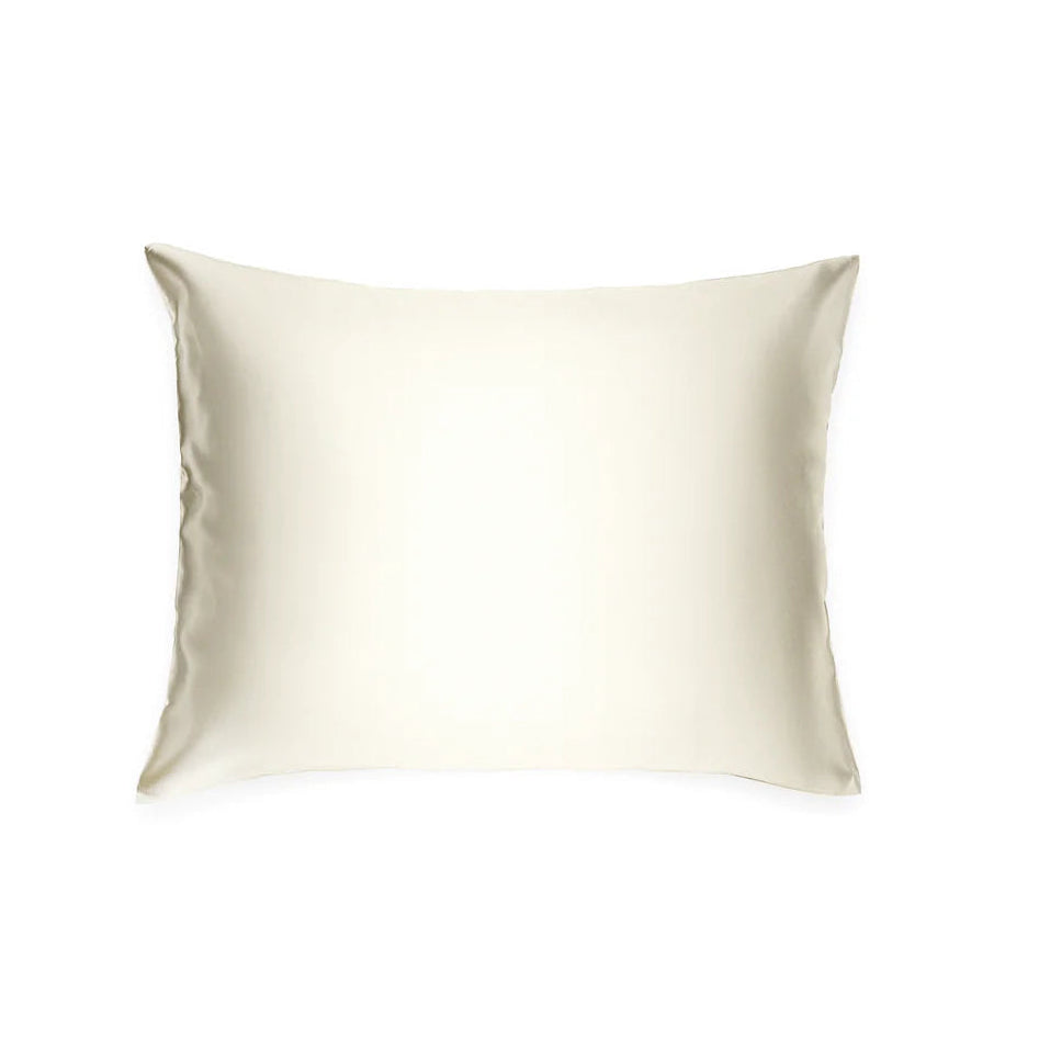 Silk Charmeuse Boudoir Pillowcase in Creme