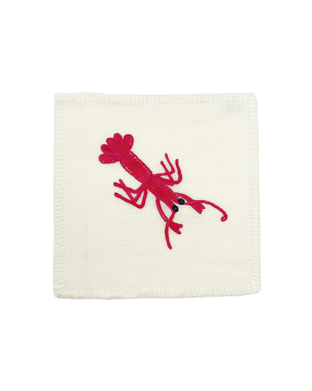 Lobster Buttonhole Stitched Edge Cloth Napkin