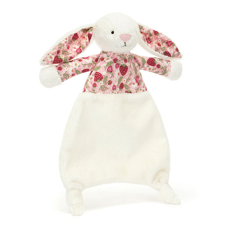 Blossom Cream Bunny Comforter in Berry