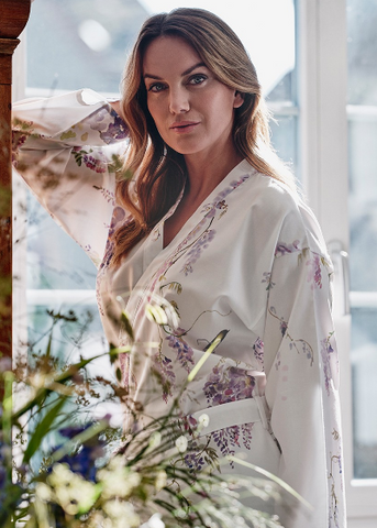 Purple Rain Kimono Robe