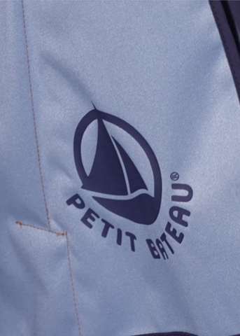 Essential Hooded Raincoat in Camel + Blue - Colored Interior