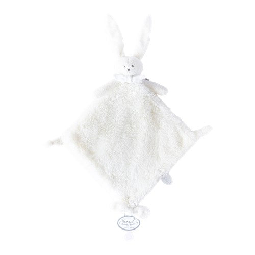 Ella Doudou Rabbit Large Cuddling Cloth in White