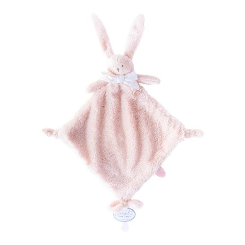 Ella Doudou Rabbit Large Cuddling Cloth in Pink