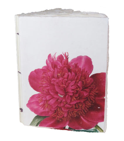 Peony Detail Parchment Paper Notebook