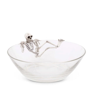 Skeleton Glass Candy Dish