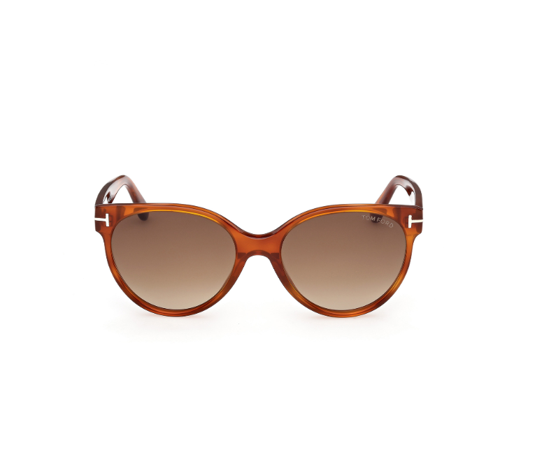 Tallulah Acetate Sunglasses In Blonde Havana + Brown Gradient