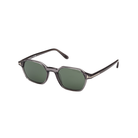 Joey Acetate Sunglasses In Shiny Grey + Smoke Gradient