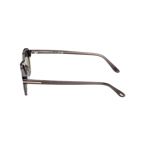 Joey Acetate Sunglasses In Shiny Grey + Smoke Gradient