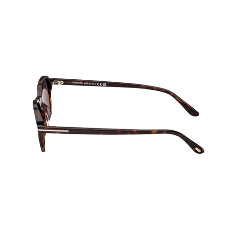 Joey Acetate Sunglasses In Dark Havana + Brown Gradient
