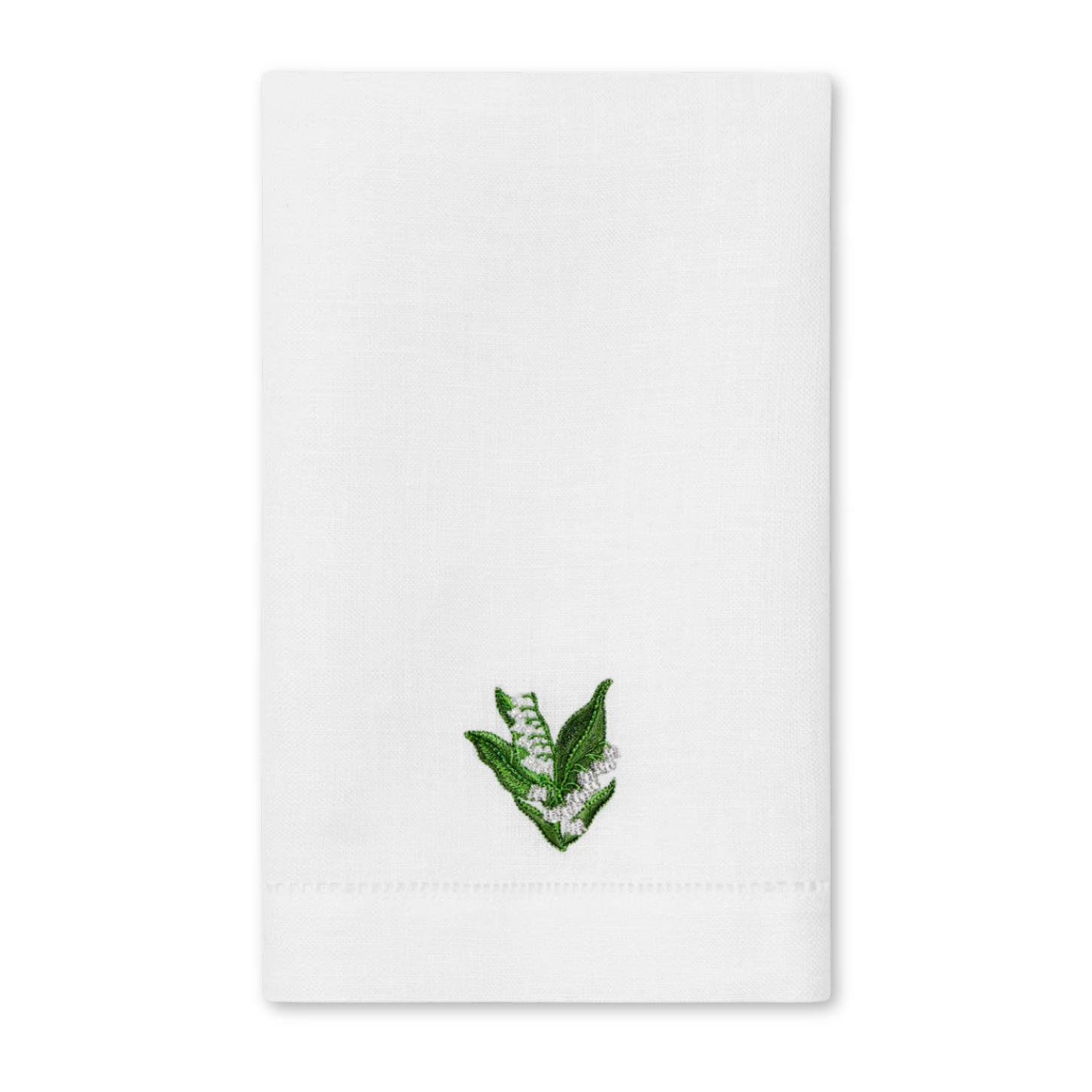 Fiorenza Lily Of The Valley Floral Embroidered Guest Towel