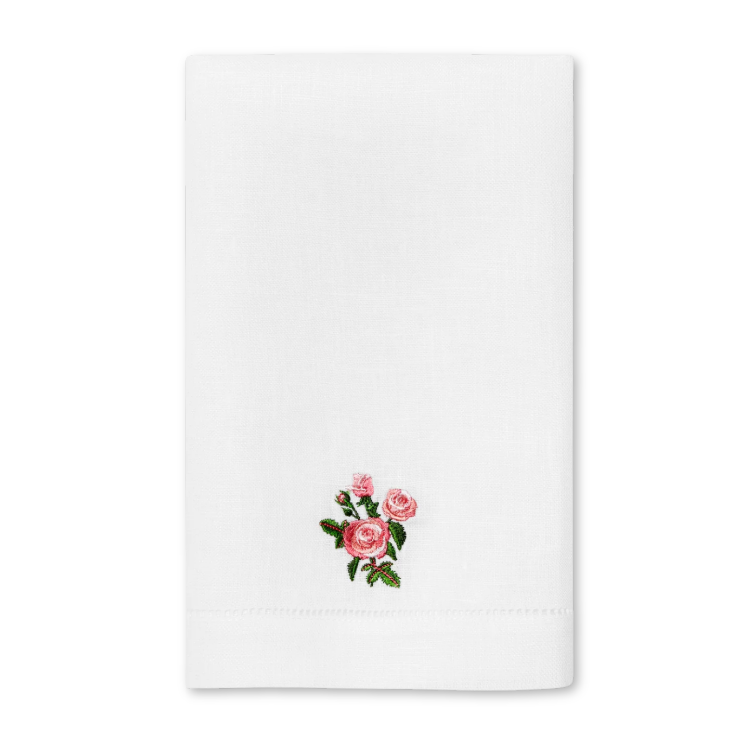Fiorenza Rose Floral Embroidered Guest Towel