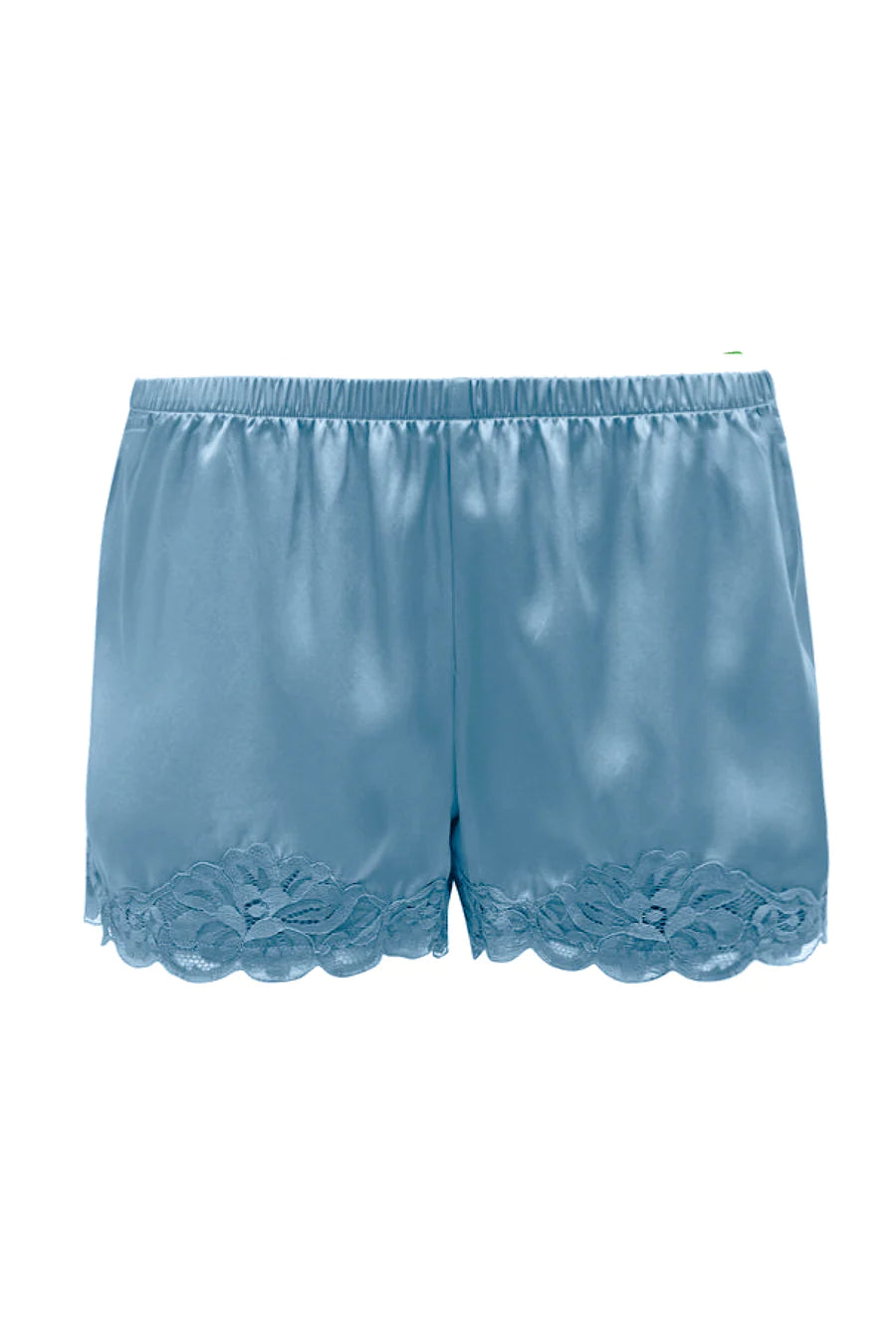 Floral Lace Shorts in Baltic Blue