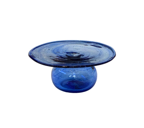CD Vase in Blue Glass