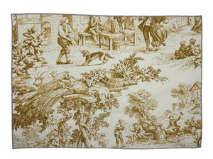 Filo Coated Cotton Placemat in Toile Gaillo