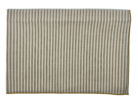 Filo Lipari Line Cotton Table Runner in Sabbia + Curry