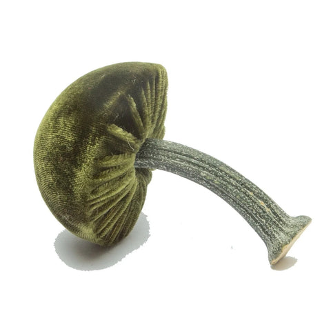 Small Velvet Decorative Mushroom in Moss