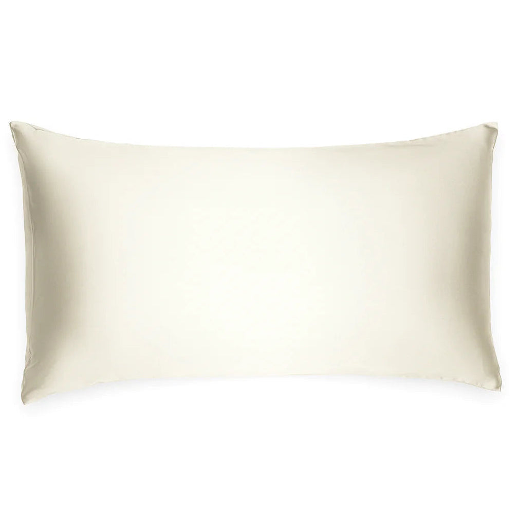 Silk Charmeuse King Pillowcase in Creme